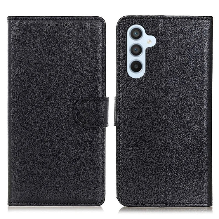 For Samsung Galaxy A16 5G Wallet Case PU Leather Phone Cover Litchi Texture