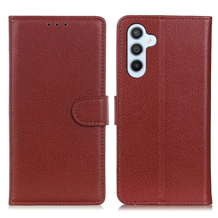 For Samsung Galaxy A16 5G Wallet Case PU Leather Phone Cover Litchi Texture
