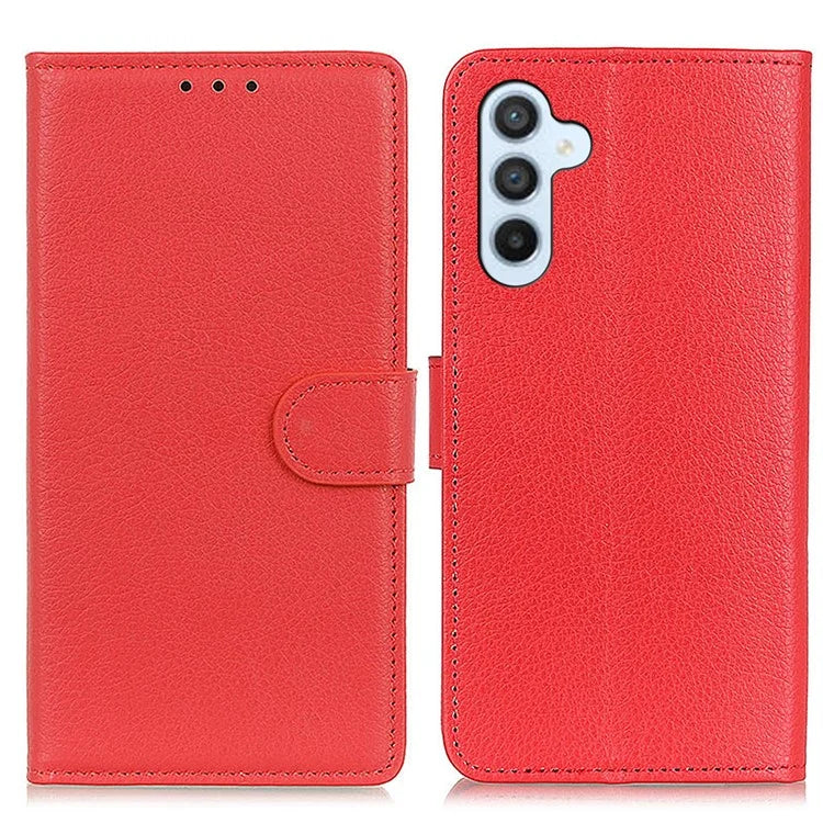 For Samsung Galaxy A16 5G Wallet Case PU Leather Phone Cover Litchi Texture