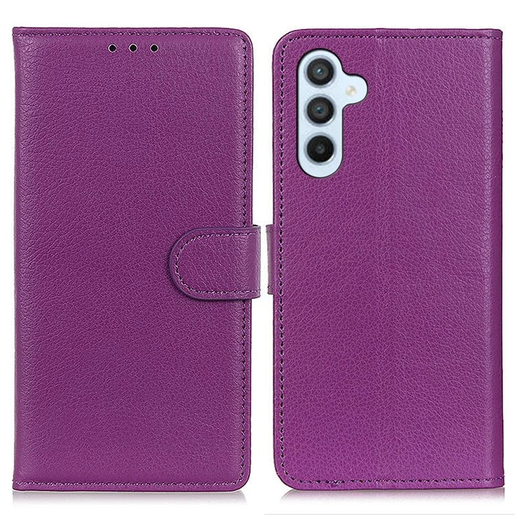 For Samsung Galaxy A16 5G Wallet Case PU Leather Phone Cover Litchi Texture