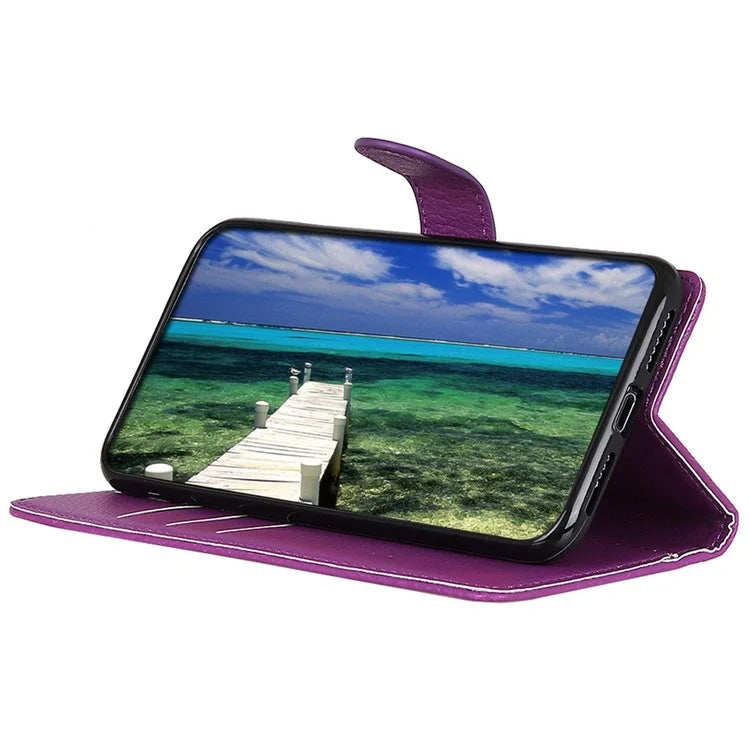 For Samsung Galaxy A16 5G Wallet Case PU Leather Phone Cover Litchi Texture