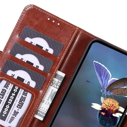ABEEL For Samsung Galaxy A16 5G Case PU Leather Crazy Horse Texture Wallet Phone Cover