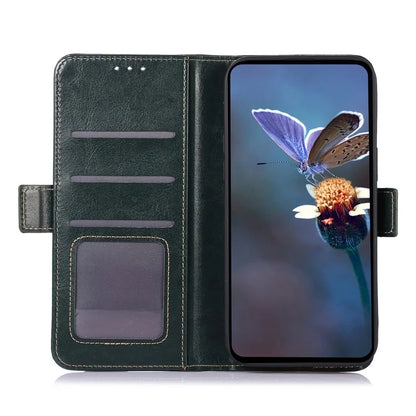 ABEEL For Samsung Galaxy A16 5G Case PU Leather Crazy Horse Texture Wallet Phone Cover