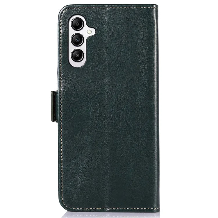 ABEEL For Samsung Galaxy A16 5G Case PU Leather Crazy Horse Texture Wallet Phone Cover