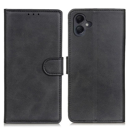 For Samsung Galaxy A06 Stand Wallet Case Cowhide Texture Leather Phone Cover