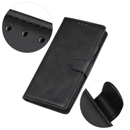 For Samsung Galaxy A06 Stand Wallet Case Cowhide Texture Leather Phone Cover