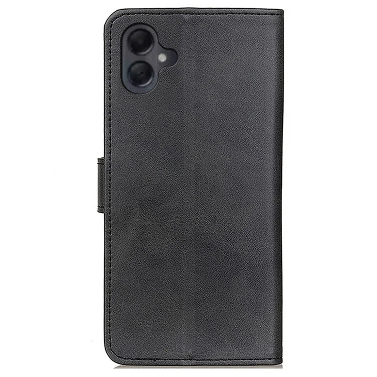 For Samsung Galaxy A06 Stand Wallet Case Cowhide Texture Leather Phone Cover