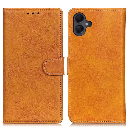 For Samsung Galaxy A06 Stand Wallet Case Cowhide Texture Leather Phone Cover