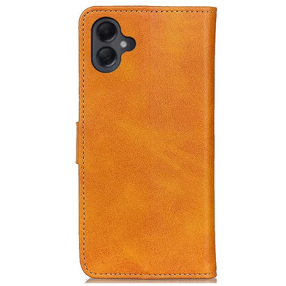 For Samsung Galaxy A06 Stand Wallet Case Cowhide Texture Leather Phone Cover