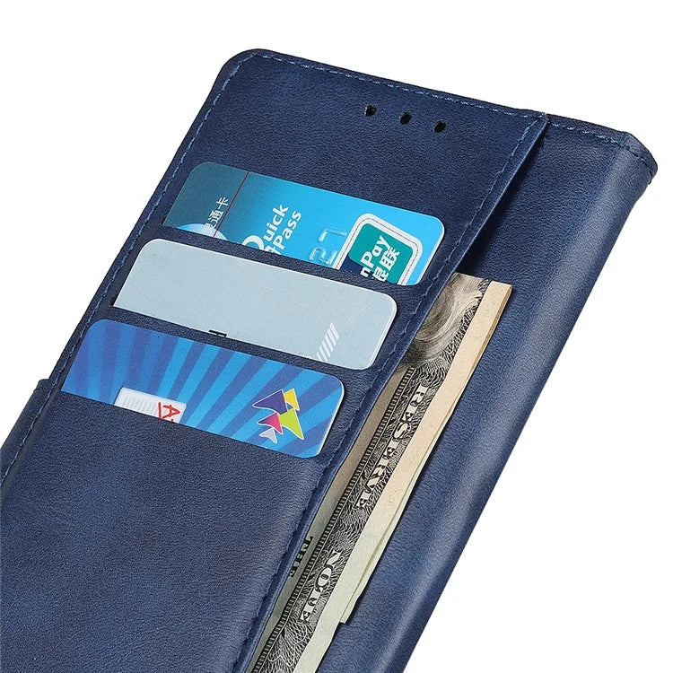 For Samsung Galaxy A06 Stand Wallet Case Cowhide Texture Leather Phone Cover