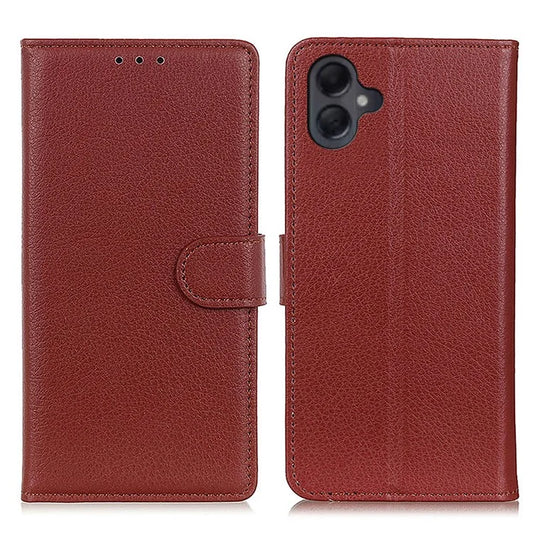 For Samsung Galaxy A06 Wallet Case PU Leather Phone Cover Litchi Texture