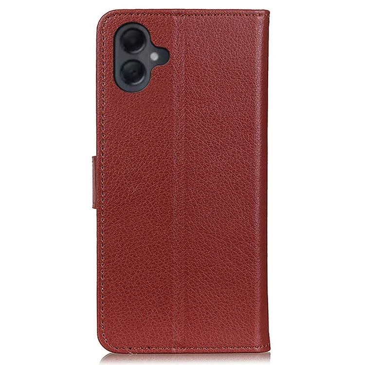 For Samsung Galaxy A06 Wallet Case PU Leather Phone Cover Litchi Texture