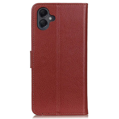 For Samsung Galaxy A06 Wallet Case PU Leather Phone Cover Litchi Texture