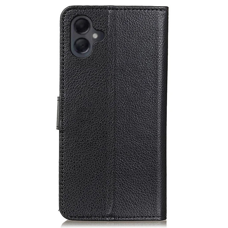 For Samsung Galaxy A06 Wallet Case PU Leather Phone Cover Litchi Texture