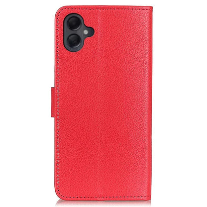 For Samsung Galaxy A06 Wallet Case PU Leather Phone Cover Litchi Texture