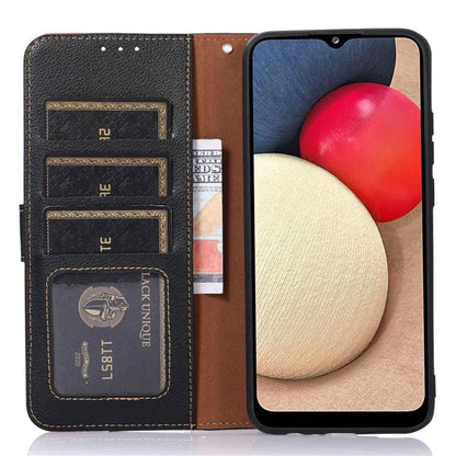 KHAZNEH For Samsung Galaxy A06 Case RFID Blocking Wallet PU Leather Phone Cover
