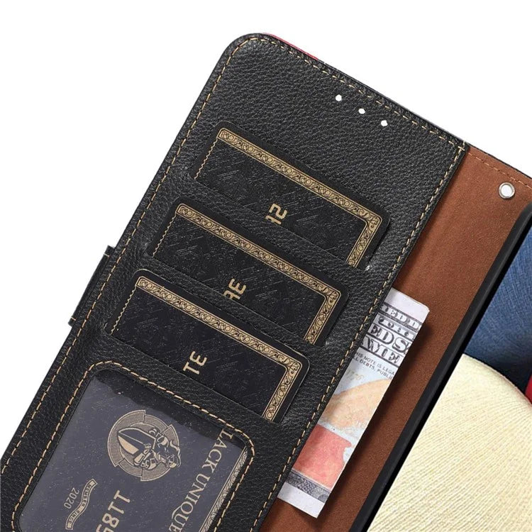 KHAZNEH For Samsung Galaxy A06 Case RFID Blocking Wallet PU Leather Phone Cover