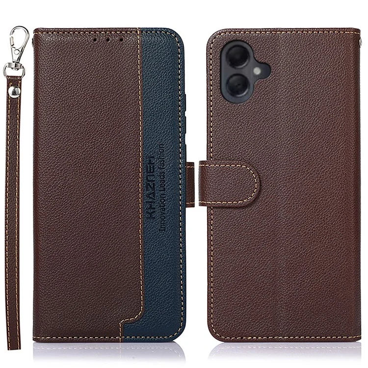 KHAZNEH For Samsung Galaxy A06 Case RFID Blocking Wallet PU Leather Phone Cover