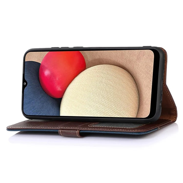 KHAZNEH For Samsung Galaxy A06 Case RFID Blocking Wallet PU Leather Phone Cover