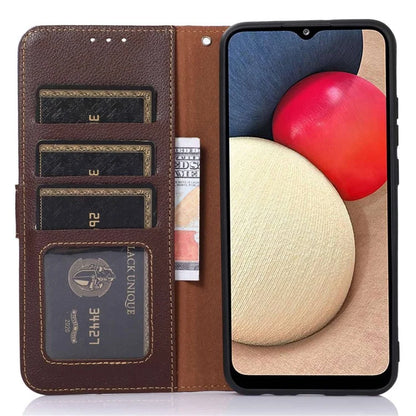 KHAZNEH For Samsung Galaxy A06 Case RFID Blocking Wallet PU Leather Phone Cover