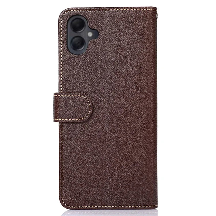 KHAZNEH For Samsung Galaxy A06 Case RFID Blocking Wallet PU Leather Phone Cover