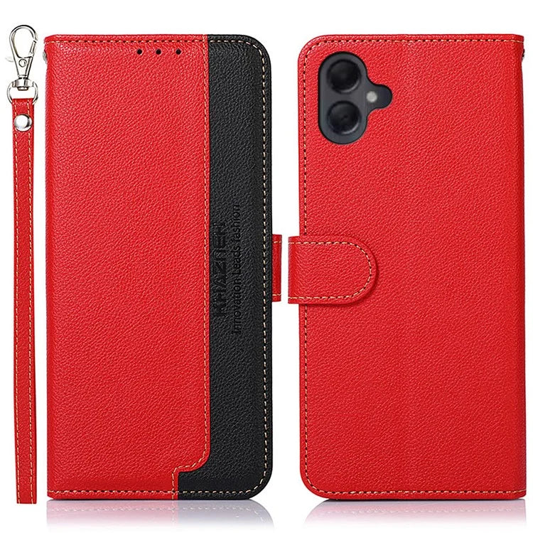 KHAZNEH For Samsung Galaxy A06 Case RFID Blocking Wallet PU Leather Phone Cover