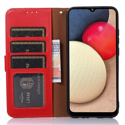 KHAZNEH For Samsung Galaxy A06 Case RFID Blocking Wallet PU Leather Phone Cover