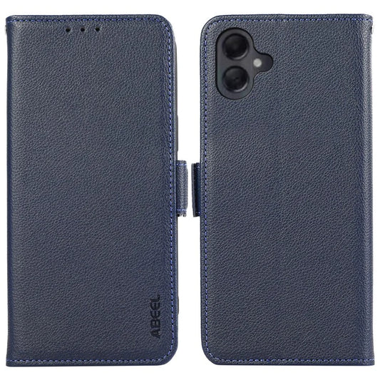 ABEEL For Samsung Galaxy A06 Case Litchi Texture Leather RFID Blocking Phone Cover