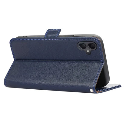 ABEEL For Samsung Galaxy A06 Case Litchi Texture Leather RFID Blocking Phone Cover