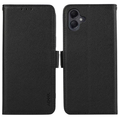 ABEEL For Samsung Galaxy A06 Case Litchi Texture Leather RFID Blocking Phone Cover