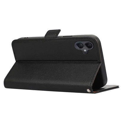 ABEEL For Samsung Galaxy A06 Case Litchi Texture Leather RFID Blocking Phone Cover