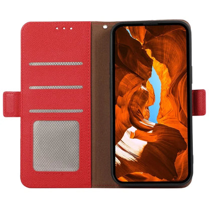 ABEEL For Samsung Galaxy A06 Case Litchi Texture Leather RFID Blocking Phone Cover