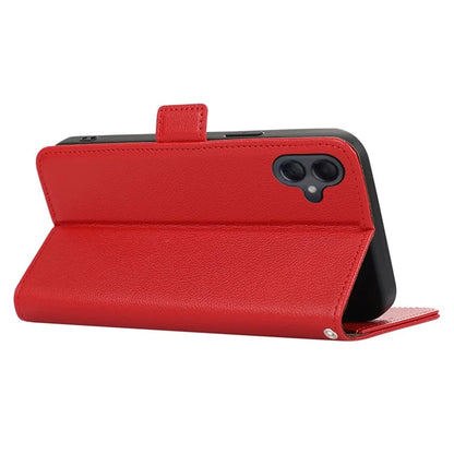 ABEEL For Samsung Galaxy A06 Case Litchi Texture Leather RFID Blocking Phone Cover
