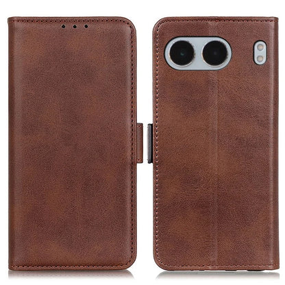 For OnePlus Nord 4 Case Stand Cowhide Texture PU Leather Phone Cover