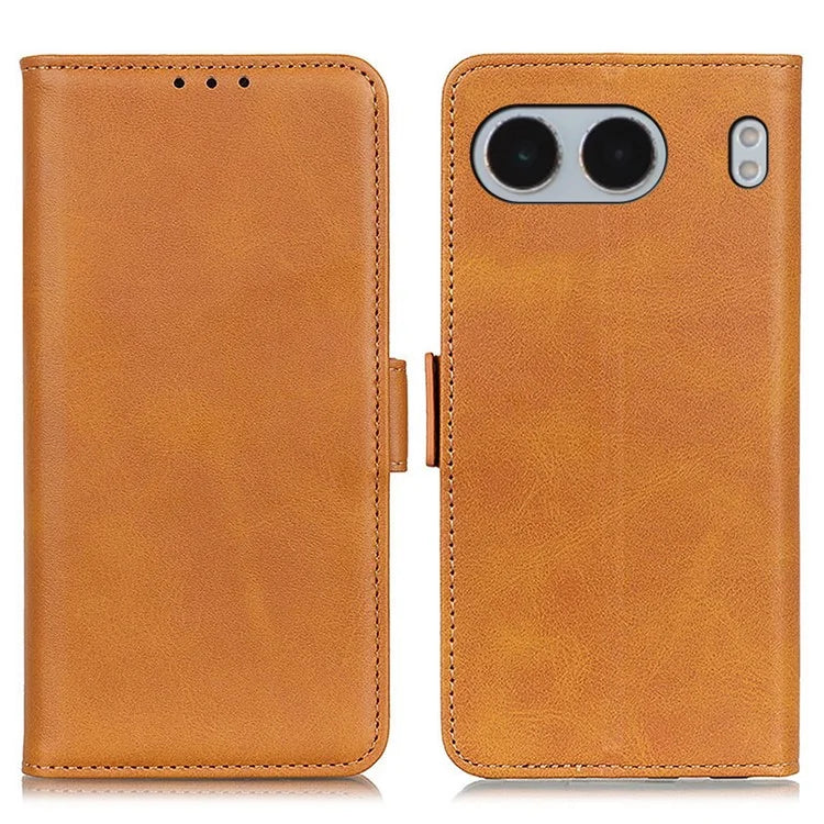 For OnePlus Nord 4 Case Stand Cowhide Texture PU Leather Phone Cover