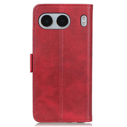 For OnePlus Nord 4 Case Stand Cowhide Texture PU Leather Phone Cover