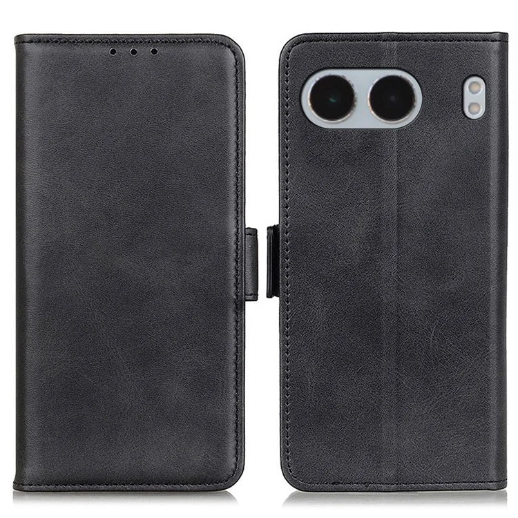 For OnePlus Nord 4 Case Stand Cowhide Texture PU Leather Phone Cover
