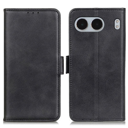 For OnePlus Nord 4 Case Stand Cowhide Texture PU Leather Phone Cover
