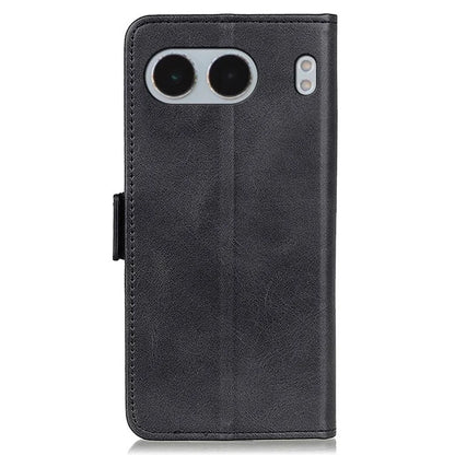 For OnePlus Nord 4 Case Stand Cowhide Texture PU Leather Phone Cover