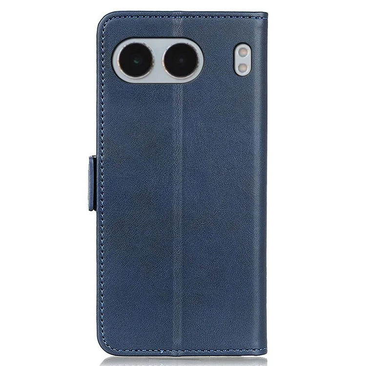 For OnePlus Nord 4 Case Stand Cowhide Texture PU Leather Phone Cover