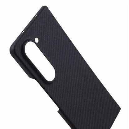 For Samsung Galaxy Z Fold6 5G Case 600D Fine Texture Aramid Fiber Phone Cover - Black