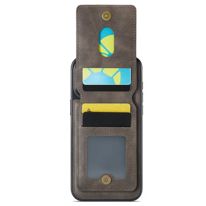 MAGKING K1 Series For iPhone 16 Pro Max Magnetic Case PC+TPU+PU Phone Cover with Card Holder Kickstand