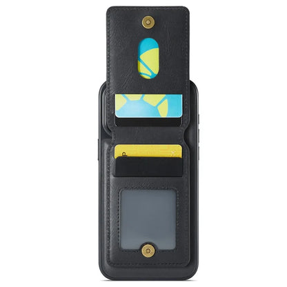 MAGKING K1 Series For iPhone 16 Pro Max Magnetic Case PC+TPU+PU Phone Cover with Card Holder Kickstand