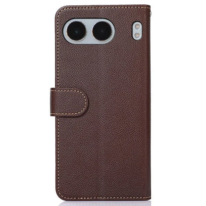 KHAZNEH For OnePlus Nord 4 Case RFID Blocking Wallet PU Leather Phone Cover