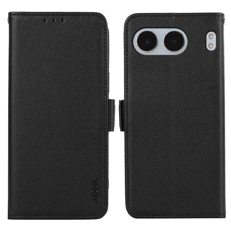 ABEEL For OnePlus Nord 4 Case Litchi Texture Leather RFID Blocking Phone Cover