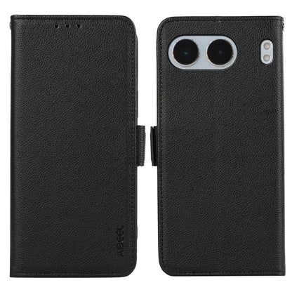 ABEEL For OnePlus Nord 4 Case Litchi Texture Leather RFID Blocking Phone Cover