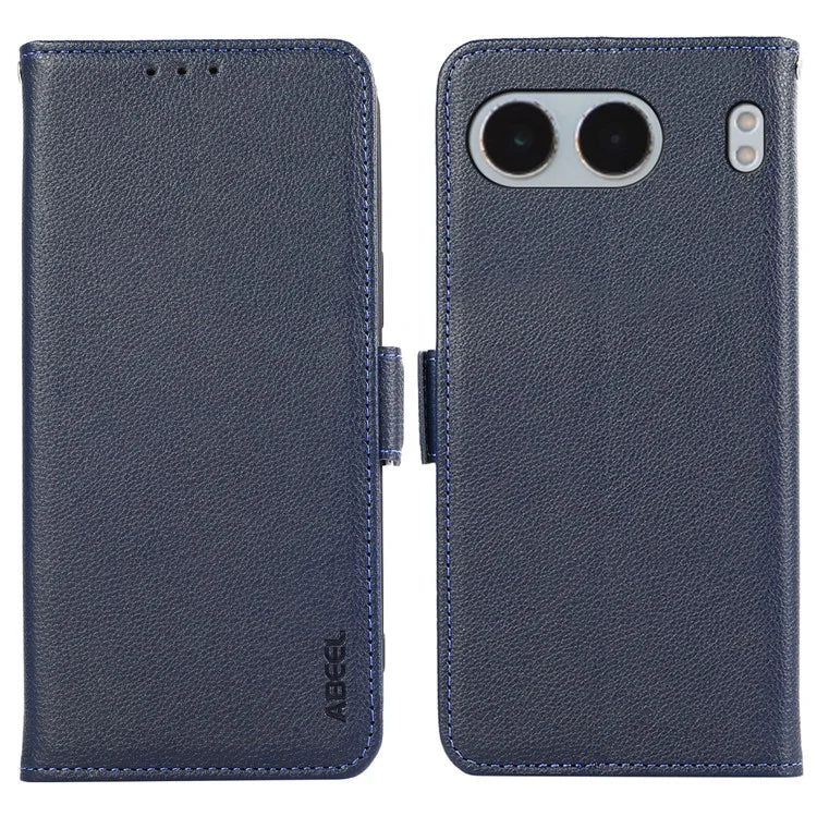 ABEEL For OnePlus Nord 4 Case Litchi Texture Leather RFID Blocking Phone Cover