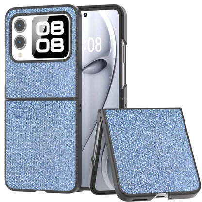 For Huawei nova Flip 5G Case Rhinestone Texture Leather+PC Phone Cover