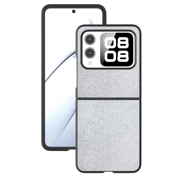 For Huawei nova Flip 5G Case Rhinestone Texture Leather+PC Phone Cover