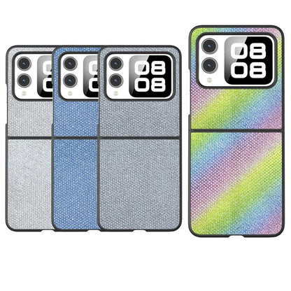For Huawei nova Flip 5G Case Rhinestone Texture Leather+PC Phone Cover
